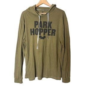 DISNEY PARKS Green Park Hopper Long Sleeve Lightweight Hoodie